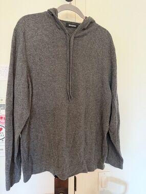 NAADAM Cashmere Hoodie in Charcoal Gray